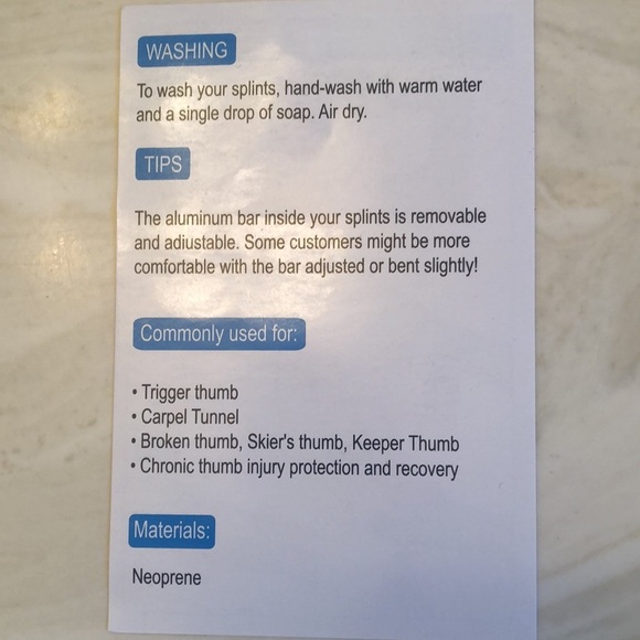 Trigger Thumb Splint - Spica Support Adjustable Stabilizer for Pain,Arthritis, - Picture 13 of 13